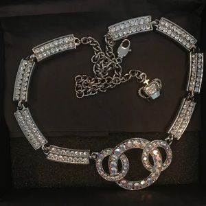 Butler & Wilson Silver Studded Necklace
